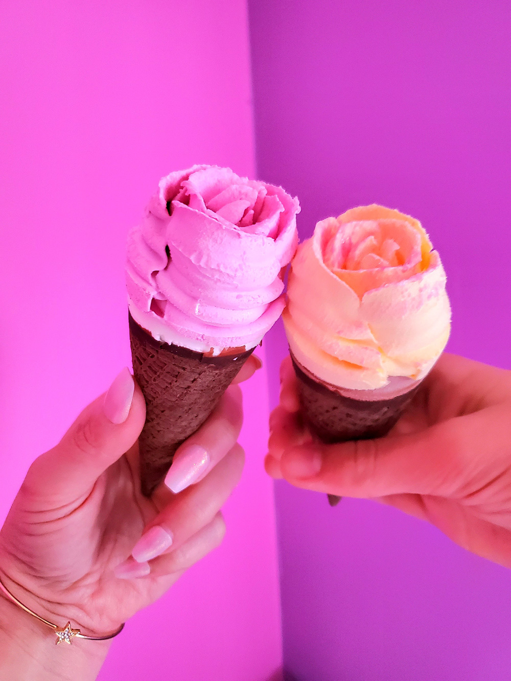 Savoring the Exquisite Delights of Rose-Shaped Ice Cream