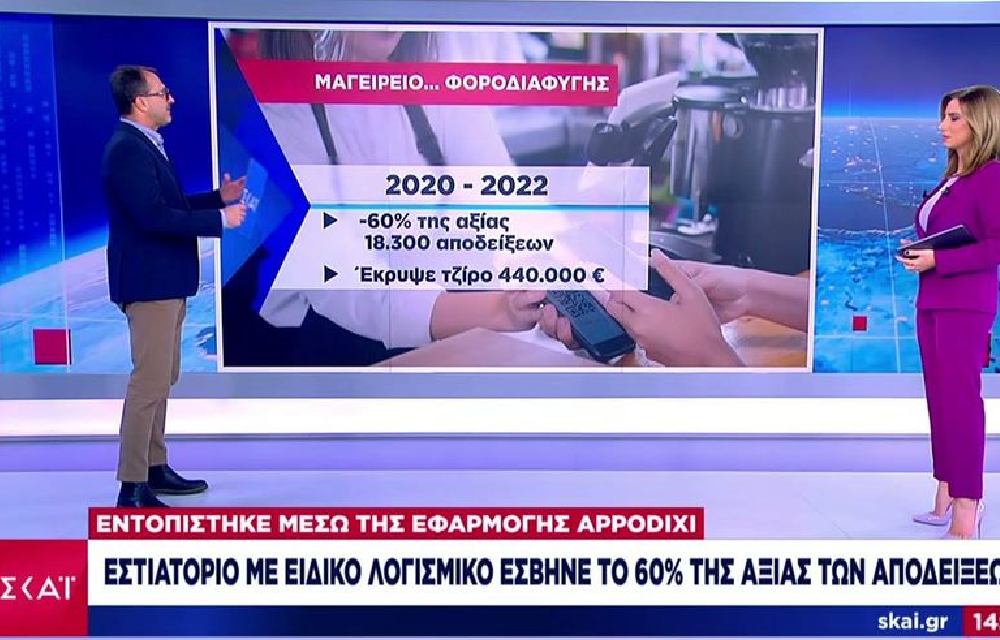 Εστιατόριο με ειδικό λογισμικό έσβησε το 60% της αξίας των αποδείξεων (Βίντεο)