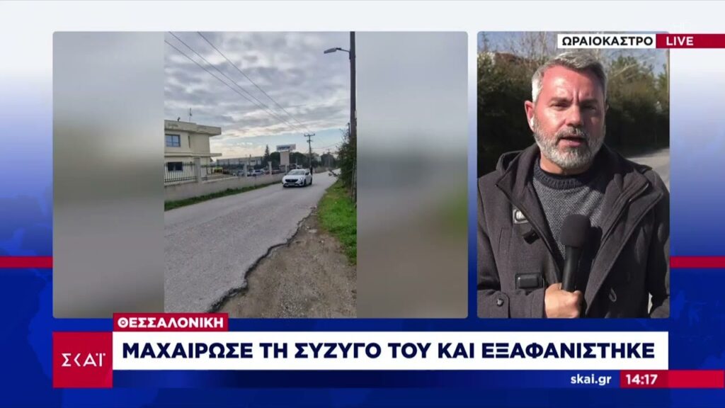 Ωραιόκαστρο: Συνελήφθη ο 42χρονος που μαχαίρωσε τη σύζυγό του