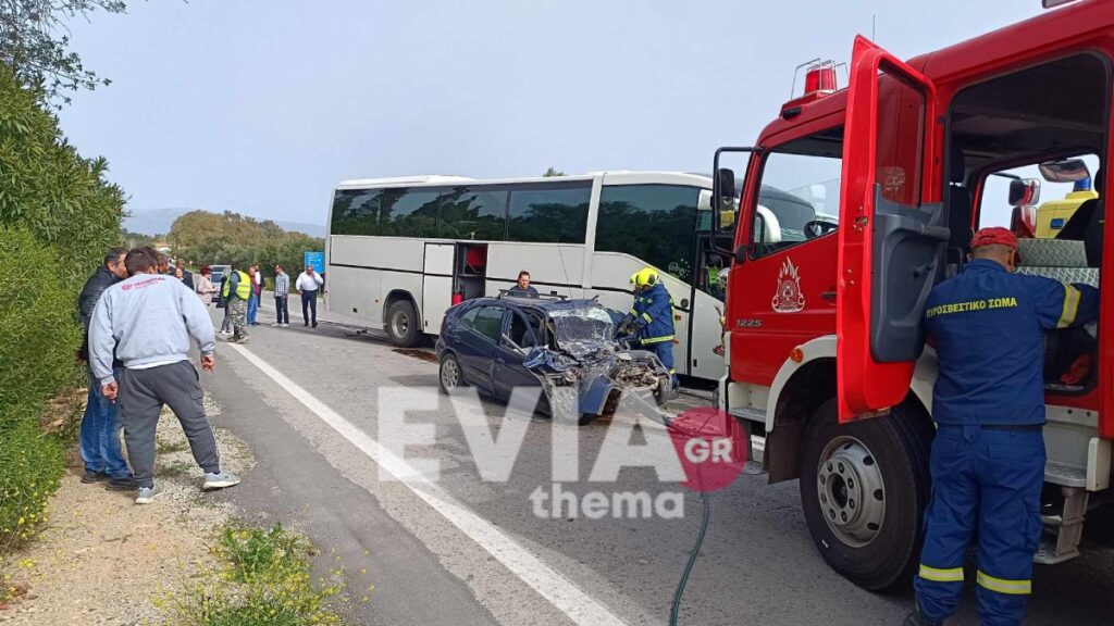 Εύβοια: Θανατηφόρο τροχαίο στην Ερέτρια μετά από σύγκρουση λεοφωρείου με ΙΧ