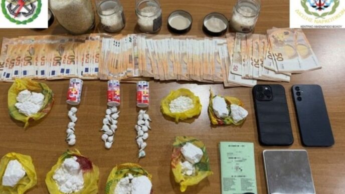 Συνελήφθη άτομο στο Βόλο για διακίνηση ναρκωτικών