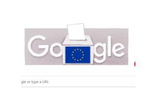 Αφιερωμένο στις Ευρωεκλογές 2024 το σημερινό doodle της Google