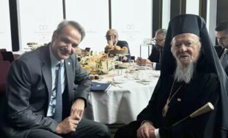 Συνάντηση του Κυριάκου Μητσοτάκη με τον Οικουμενικό Πατριάρχη Βαρθολομαίο