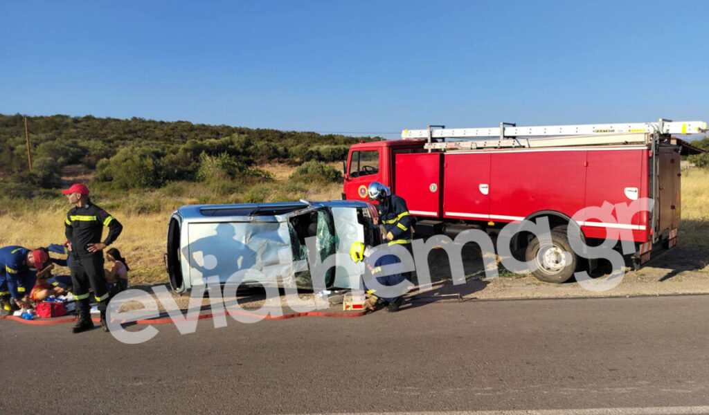 Τροχαίο Βρυσάκια Εύβοια