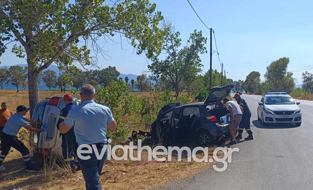 Τροχαίο δυστύχημα στην Εύβοια - Μια γυναίκα ανασύρθηκε νεκρή 