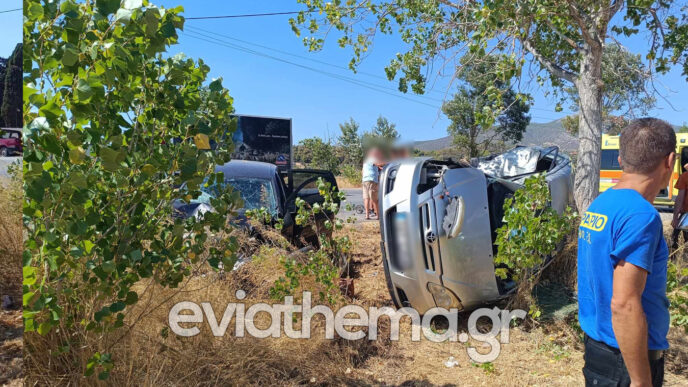 Τροχαίο δυστύχημα στην Εύβοια - Μια γυναίκα ανασύρθηκε νεκρή