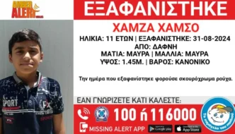 Συναγερμός για την εξαφάνιση 11χρονου από τη Δάφνη