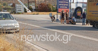 Εύβοια: Σοβαρό τροχαίο μοτοσυκλετιστή με φορτηγό με τραυματία