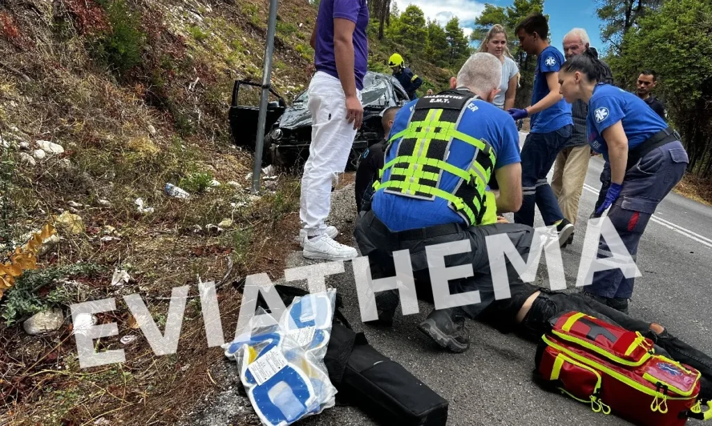 Σοβαρό τροχαίο ατύχημα στην Εύβοια με τραυματίες