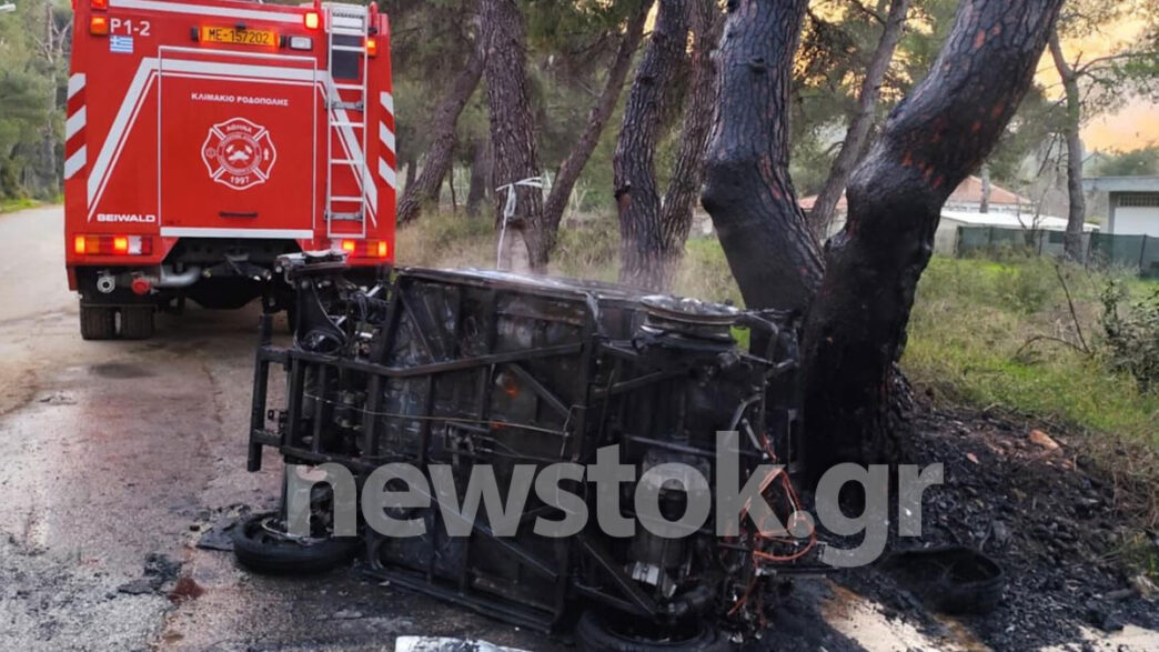 Πυρκαγιά σε Ι.Χ. αυτοκίνητο στη Δροσιά