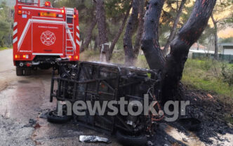 Πυρκαγιά σε Ι.Χ. αυτοκίνητο στη Δροσιά