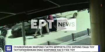 Άγριος ξυλοδαρμός πατέρα μπροστά στο παιδί του στη Θεσσαλονίκη