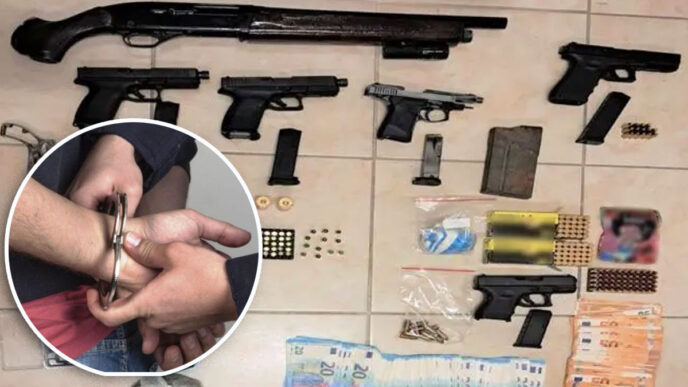 Επιχείρηση της ΕΛ.ΑΣ. αποκάλυψε οπλοστάσιο και ποσότητες κοκαΐνης και κάνναβης