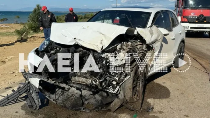 Τροχαίο στην Ηλεία: Σύγκρουση ΙΧ με Τρακτέρ στην Ε.Ο. Ανδραβίδας – Κυλλήνης