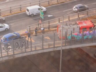 Τροχαίο εκτροπή οχήματος Κηφισός