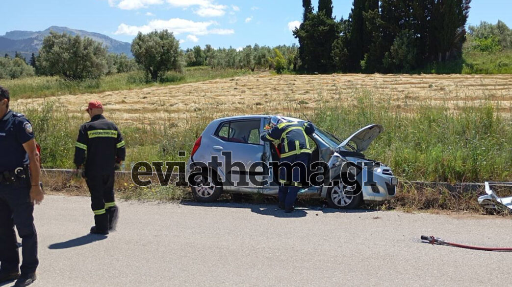 Εύβοια: Σοβαρό τροχαίο με σύγκρουση ΙΧ και αγροτικού