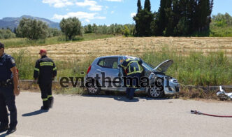 Εύβοια: Σοβαρό τροχαίο με σύγκρουση ΙΧ και αγροτικού