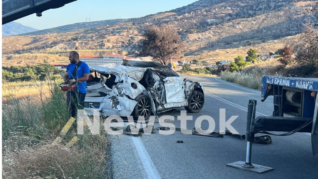 Σοβαρό τροχαίο στην Πεντέλη: Αυτοκίνητο με τέσσερις επιβαίνοντες κατέληξε σε χαντάκι