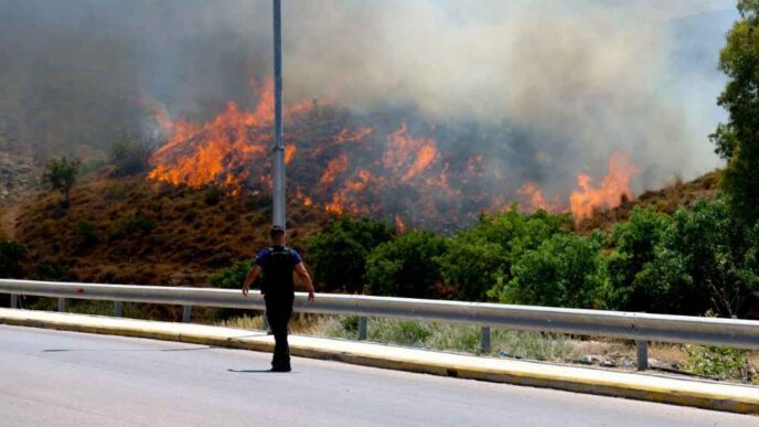 Φωτιά στη Χίο