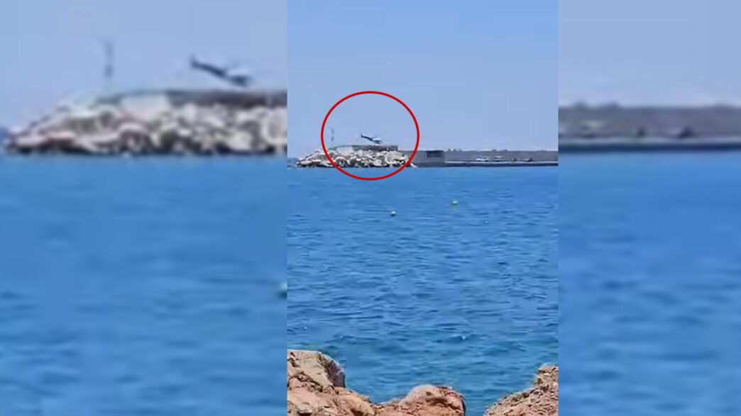 Βουλιαγμένη: Δείτε καρέ-καρέ την πτώση ελικοπτέρου στη θάλασσα