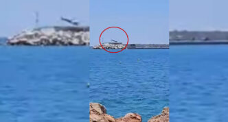 Βουλιαγμένη: Δείτε καρέ-καρέ την πτώση ελικοπτέρου στη θάλασσα