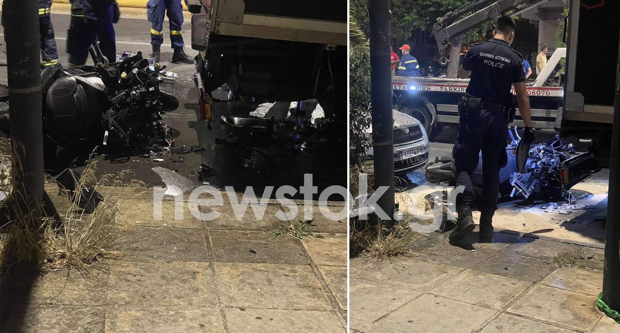 Καλλιθέα: Νεκρός μοτοσικλετιστής μετά από πρόσκρουση σε φορτηγό