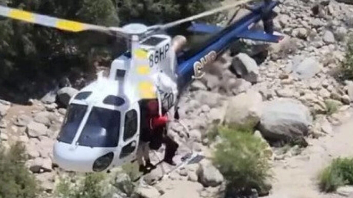 διάσωση άνδρα από καταρράκτη Καλιφόρνια