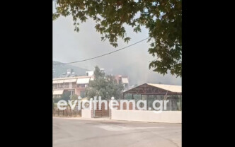 Φωτιά στη Βόρεια Εύβοια