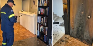 Επίθεση με μολότοφ στο γραφείο του Χάρη Θεοχάρη – «Η Δημοκρατία μας δεν τρομοκρατείται», τονίζει η Νέα Δημοκρατία