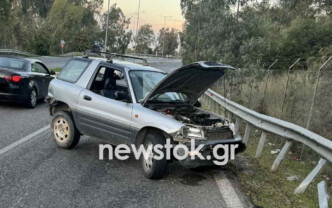 Σύγκρουση δύο αυτοκινήτων στη Σπάτων - Λούτσας: Τραυματίστηκε ένας επιβάτης