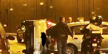 Τροχαίο στη Χαμοστέρνας: Καραμπόλα με ανατροπή οχήματος τα ξημερώματα – Οι πρώτες πληροφορίες για τους τραυματίες