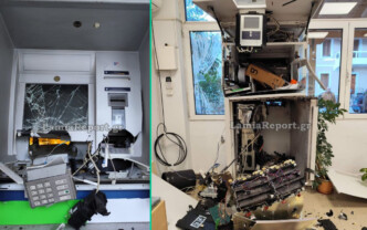 Βοιωτία: «Βομβαρδισμένο» τοπίο το Κυριάκι - Ισχυρή έκρηξη διέλυσε ΑΤΜ και ΚΕΠ