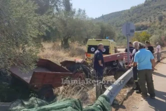 Τραγωδία στη Φθιώτιδα: Η μηχανική βλάβη που στοίχισε τη ζωή σε οδηγό τρακτέρ