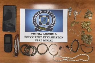 Νέα Ιωνία: Χειροπέδες σε οικιακή βοηθό που «άδειαζε» το σπίτι ηλικιωμένων – Ο ρόλος του συνεργού της