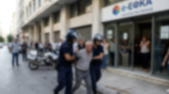 Στιγμές απόλυτου τρόμου στην Ομόνοια: Εισβολή ένοπλου άνδρα στον ΕΦΚΑ – «Πάγωσαν» υπάλληλοι και κοινό