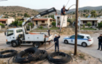 Μεγάλη επιχείρηση της ΕΛ.ΑΣ. στη Νέα Πέραμο: Συλλήψεις και 810 μέτρα «ορφανά» καλώδια για ρευματοκλοπές