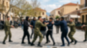 Άγρια συμπλοκή στο Μεσολόγγι: Στρατιώτες και Ρομά πιάστηκαν στα χέρια στην κεντρική πλατεία – Δύο τραυματίες στο νοσοκομείο