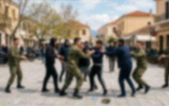 Άγρια συμπλοκή στο Μεσολόγγι: Στρατιώτες και Ρομά πιάστηκαν στα χέρια στην κεντρική πλατεία – Δύο τραυματίες στο νοσοκομείο