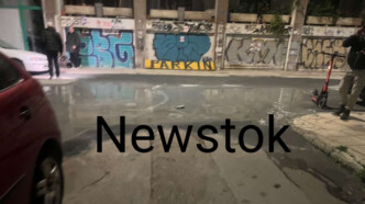 Διακοπή κυκλοφορίας σε κεντρικούς δρόμους της Κυψέλης μετά από διαρροή δομικών υλικών - newstok.gr