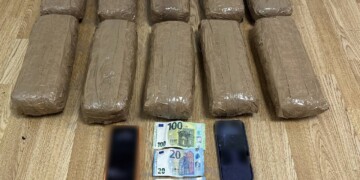 Ολυμπία Οδός: Χειροπέδες σε δύο άτομα για 10,5 κιλά κάνναβης