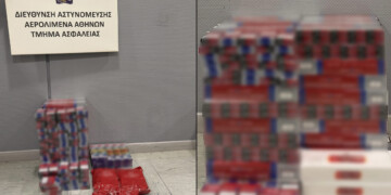 Σύλληψη δύο 50χρονων στο αεροδρόμιο για λαθραία τσιγάρα από την Αίγυπτο