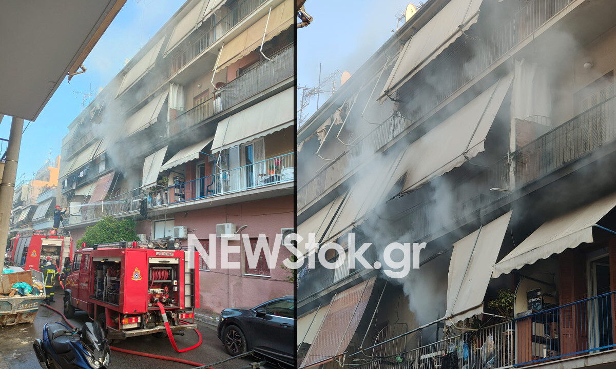 Συναγερμός στη Δραπετσώνα: Πυρκαγιά σε διαμέρισμα έπειτα από πιθανή έκρηξη φιάλης υγραερίου