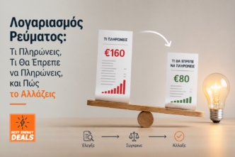 Λογαριασμός ρεύματος: Τι Πληρώνεις, Τι Θα Έπρεπε να Πληρώνεις, και Πώς το Αλλάζεις