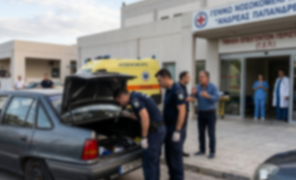 Πύργος: Μετέφερε νεκρό άνδρα στο νοσοκομείο μέσα στο πορτ μπαγκάζ