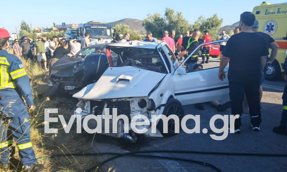 Τροχαίο στη Δροσιά Χαλκίδας με 4 τραυματίες στο νοσοκομείο
