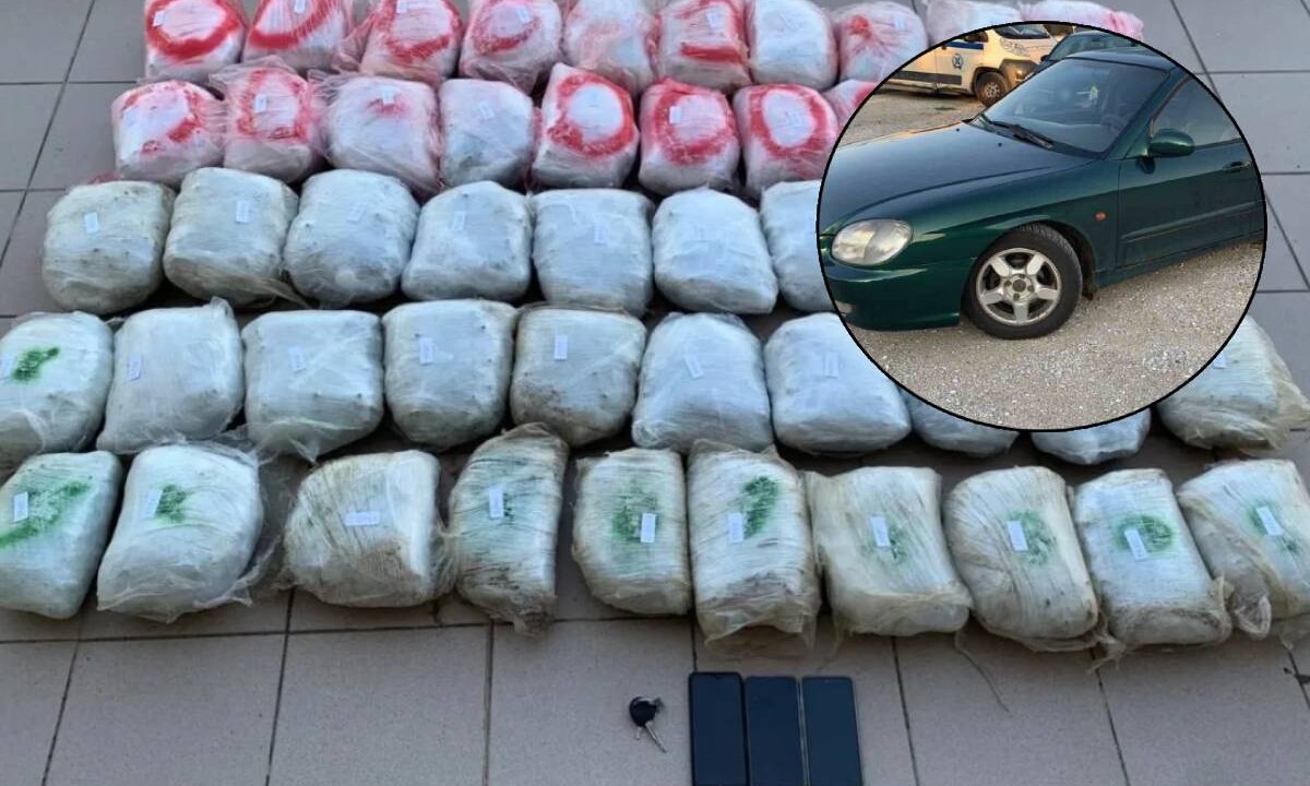 Φλώρινα: Σύλληψη 68χρονου με 55 κιλά κάνναβης σε αυτοκίνητο