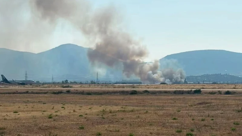 Φωτιά στο Πάτημα Κορωπίου - Μήνυμα από το 112 για ετοιμότητα - newstok.gr
