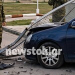 Παραλίγο τραγωδία στο Άργος Ορεστικό: Αυτοκίνητο έσπασε την πύλη του στρατοπέδου και κόντεψε να παρασύρει στρατιώτες!