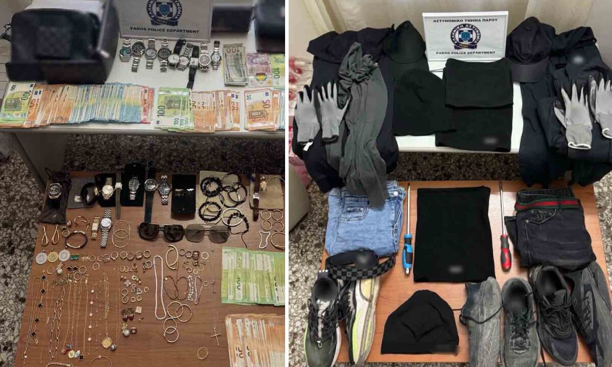 «Ξάφριζαν» σπίτια στην Πάρο: Χειροπέδες σε τετραμελή σπείρα για 25 διαρρήξεις