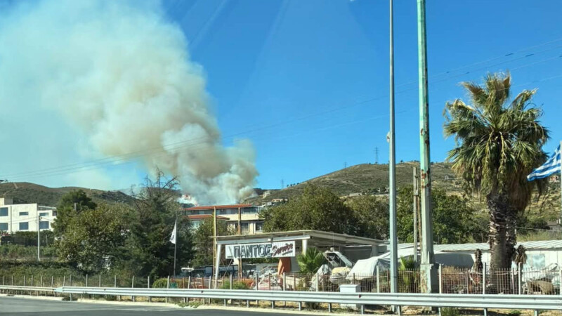 Συναγερμός για τη φωτιά στις Αφίδνες: Μήνυμα του 112 για ετοιμότητα εκκένωσης